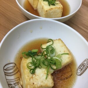 【超！カンタン！】めんつゆで手軽に揚げ出し豆腐☆